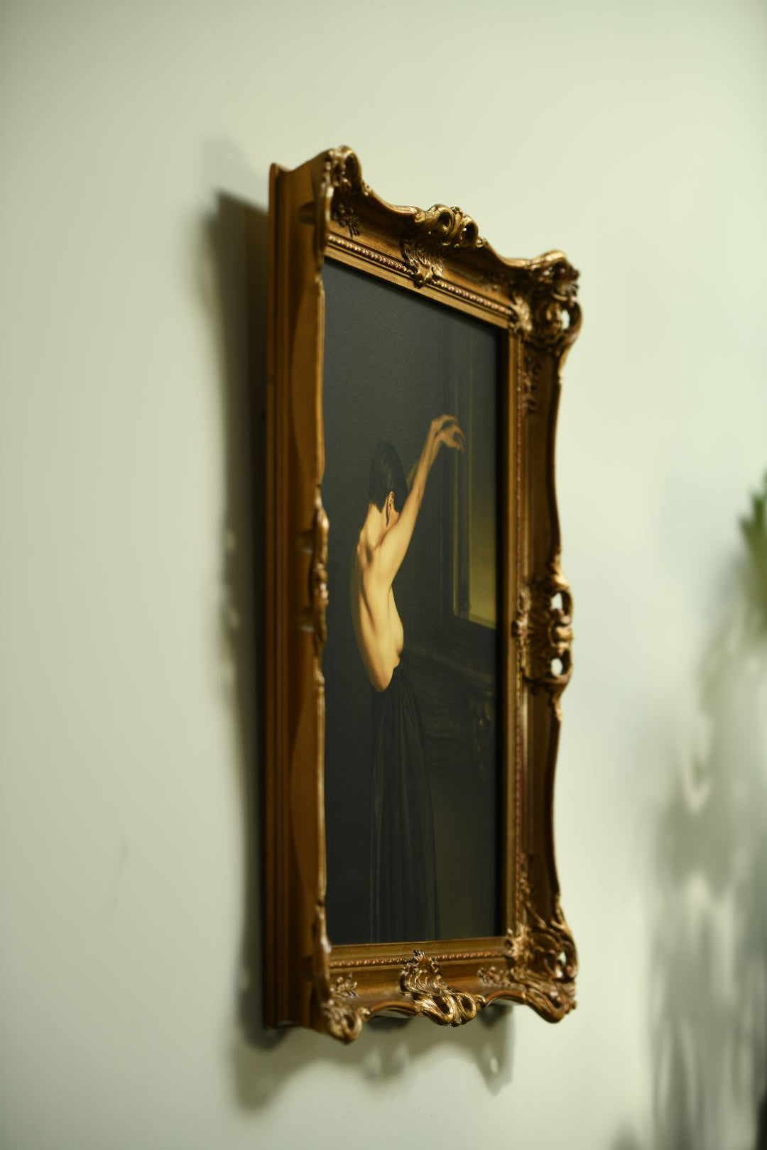 Black Swan framed in ornament